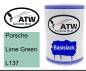 Preview: Porsche, Lime Green, L137: 500ml Lackdose, von ATW Autoteile West.